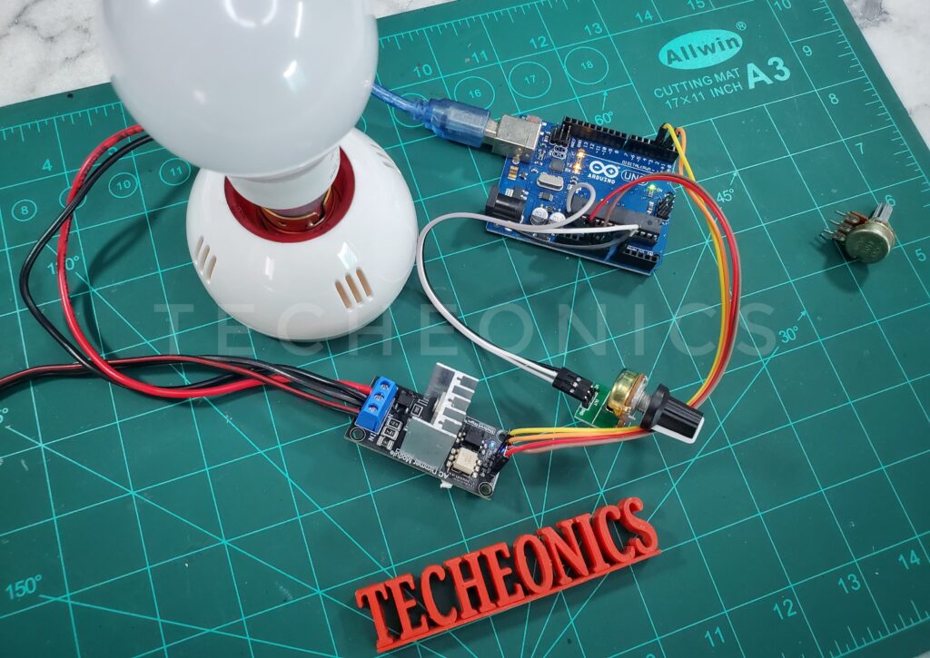 ac dimmer with arduino by techeonics